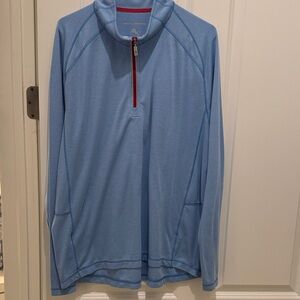 Tommy Bahama Light Blue Quarter-Zip Sweatshirt